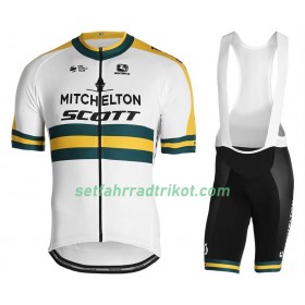 Fahrradbekleidung Radtrikot Kurzarm + Trägershorts 2019 Mitchelton-Scott N002